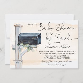Baby Shower By Mail Invitation by SugSpc_Invitations at Zazzle