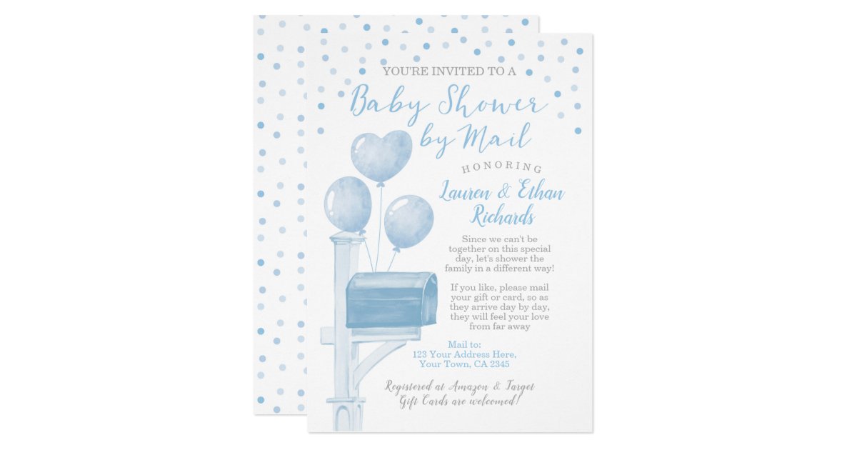 Baby Shower by Mail Invitation