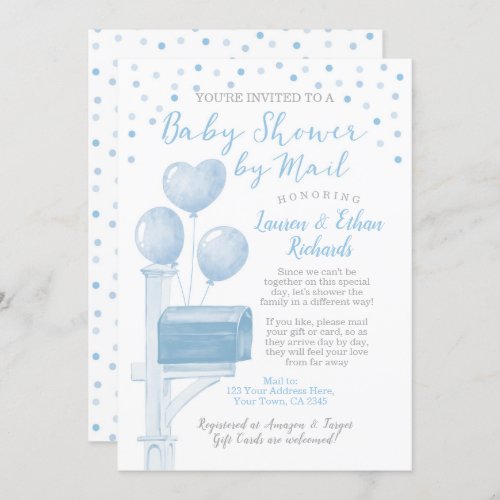 Baby Shower by Mail Invitation