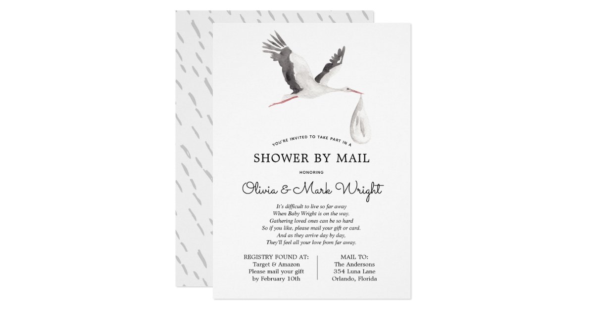 Baby Shower by Mail Invitation