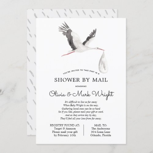 Baby Shower by Mail Invitation
