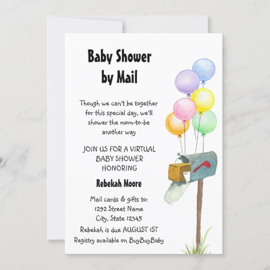 Baby Shower by Mail Invitation