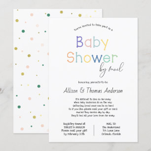 Baby Shower by Mail Invitation