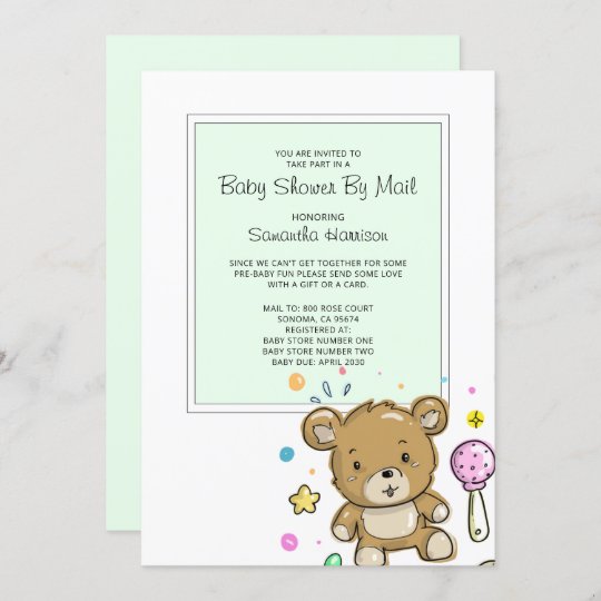 Baby Shower By Mail Invitation