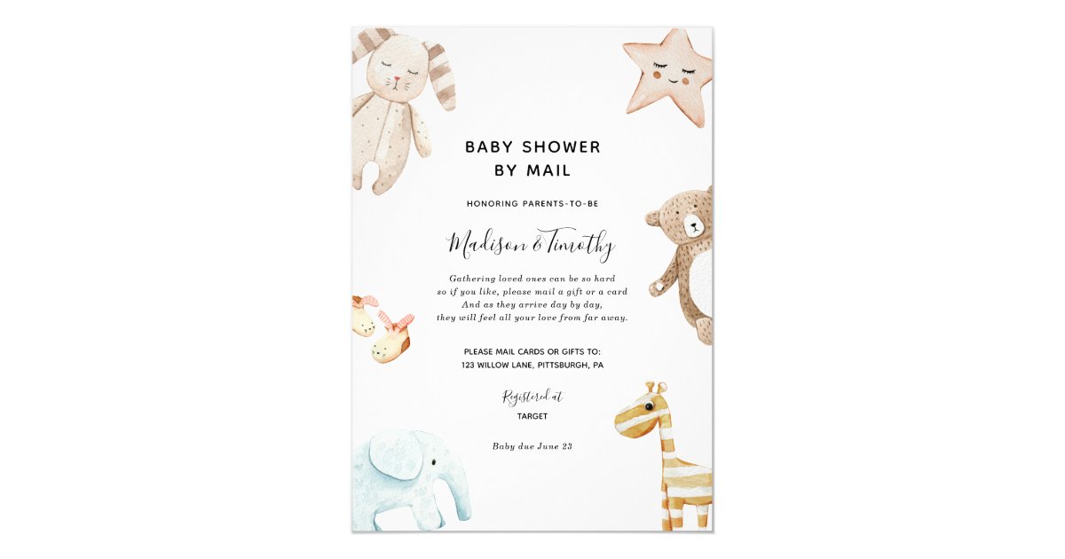 Baby Shower by Mail invitation