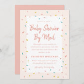 Baby Shower by mail invitation (Front/Back)