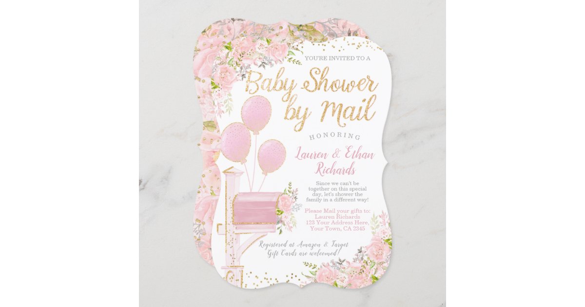 Baby Shower by Mail Invitation Zazzle