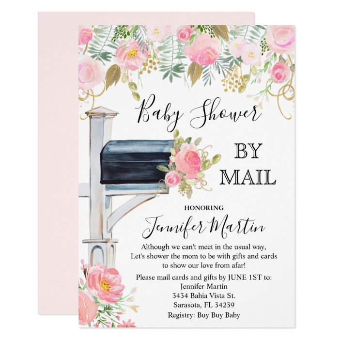 Baby Shower by Mail Invitation