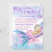 Baby Shower By Mail Mermaid Baby Shower Invitation (Front)