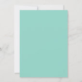 Baby Shower By Mail Mint Green Elephant Invitation (Back)