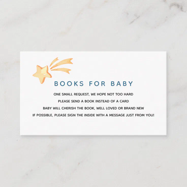 baby shower book instead of card message