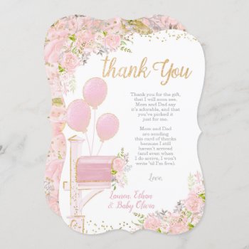 Baby Shower By Mail Thank You Cards by PrinterFairy at Zazzle