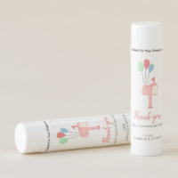 Baby Shower by Mail Thank you Cute Mailbox  Lip Balm