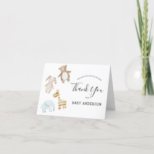 Baby Shower by Mail Toys Thank You Card