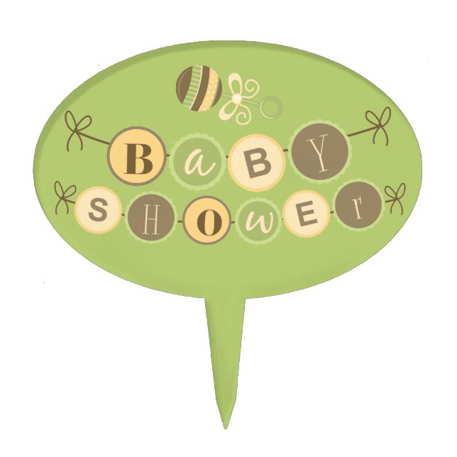 Baby Shower Cake Topper (Front)