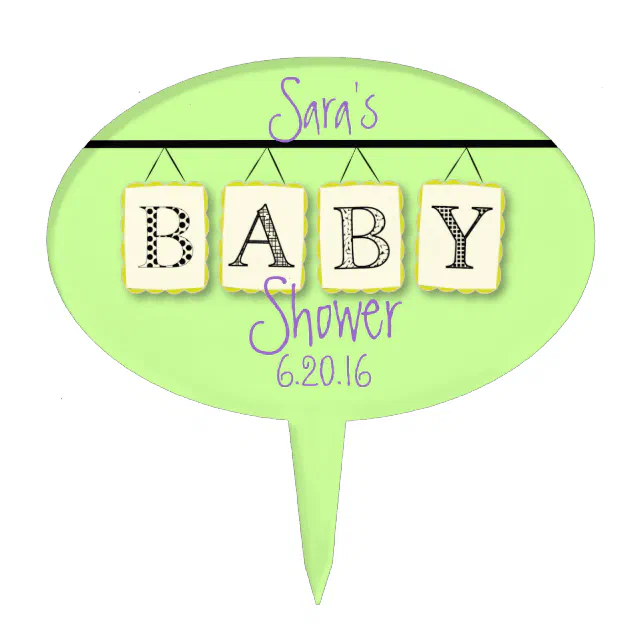 Baby Shower Cake Topper Zazzle