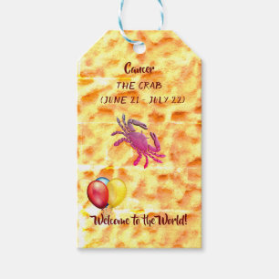 Baby Shower - Cancer / Crab Gift Tags
