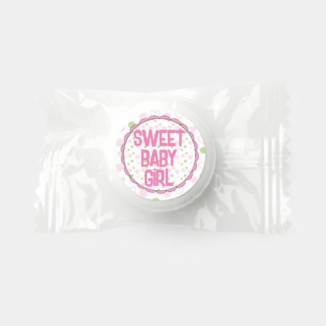 Baby Shower Candy Mints Labels Sugar & Spice (Front)