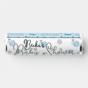 Baby Shower Candy Roll of Mints Snips & Snails