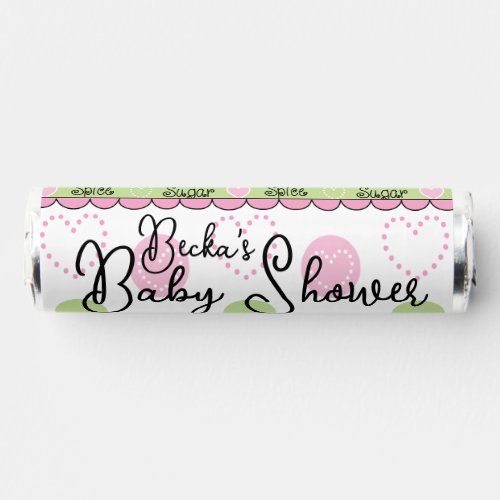 Baby Shower Candy Roll of Mints Sugar  Spice