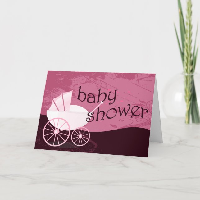 Baby Shower : carriage : Invitation (Front)