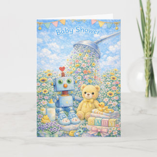 Baby Shower Celebration – A Gentle Flower Shower Card