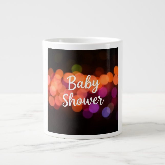 Baby Shower Celebration Giant Coffee Mug (Front)