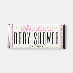 Baby Shower Chocolate Candy Bar Sugar & Spice