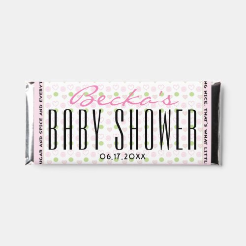 Baby Shower Chocolate Candy Bar Sugar  Spice
