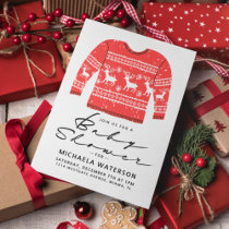 BABY SHOWER | Christmas Ugly Sweater Party Invitation