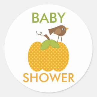 Baby Shower Classic Round Sticker