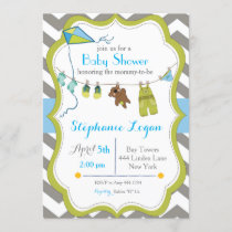 Baby Shower Clothesline Invitation