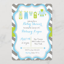 Baby Shower Clothesline Invitation