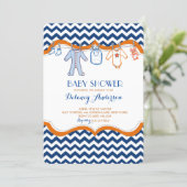 Baby Shower Clothesline Invitations (Standing Front)