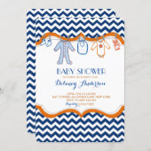 Baby Shower Clothesline Invitations (Front/Back)