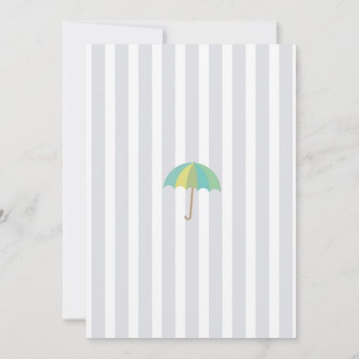 Baby Shower Cloud Sprinkle Umbrella Gender Reveal Invitation Zazzle