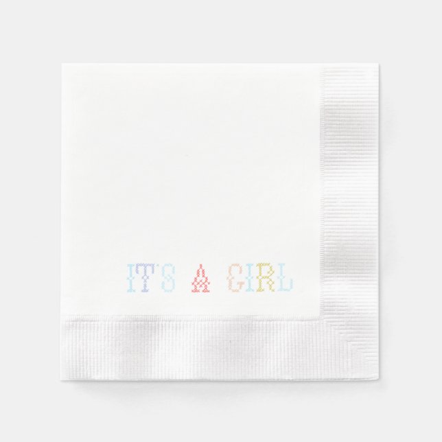 Baby Shower Cocktail Napkins (Front)