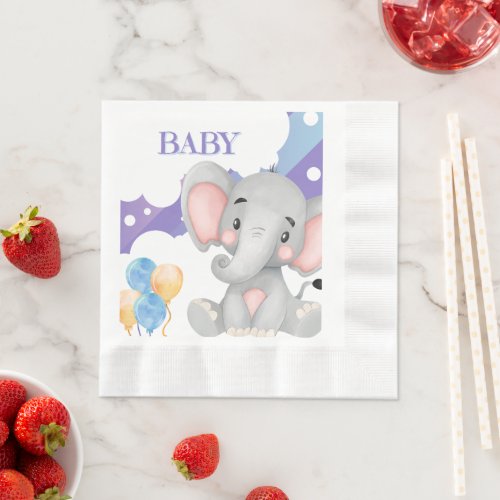 Baby Shower Coined Luncheon Paper Napkins