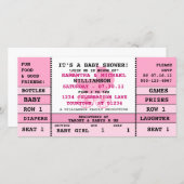 Baby Shower Concert Ticket Invitation Photo Card (Front/Back)