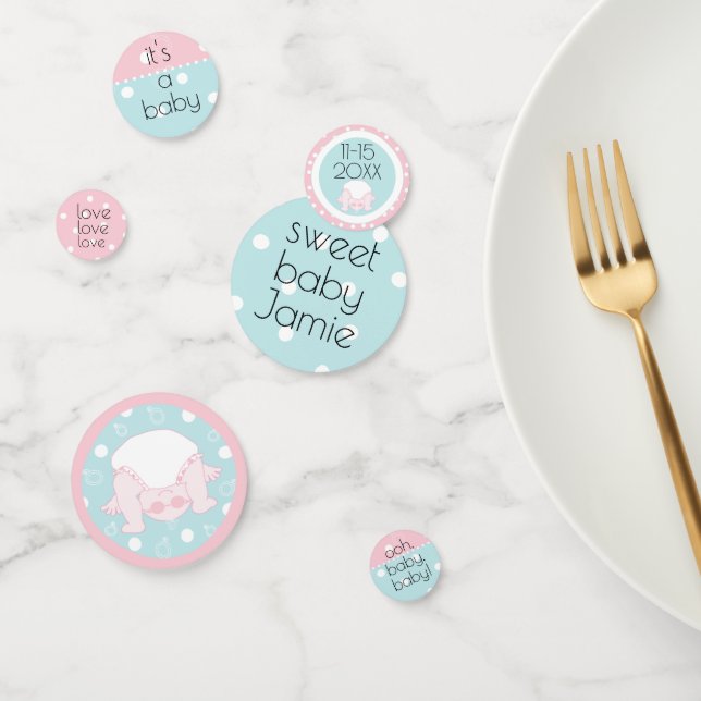 Baby Shower Confetti Peek a boo Baby (Group)