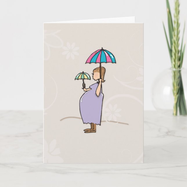 Baby Shower Congratulations Pregnant Mom Card (Front)