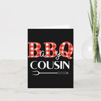 Baby shower cousin bbq party cute matching family  card