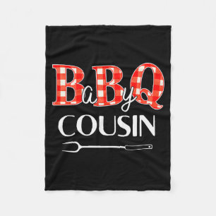 Baby Shower Cousin Bbq Party Cute Matching Family Fleece Blanket