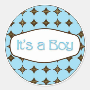 Baby Shower Cupcake Toppers Stickers It's a Boy