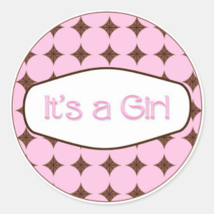 Baby Shower Cupcake Toppers Stickers It's a Girl