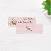 Baby shower custom owl tag (Desk)