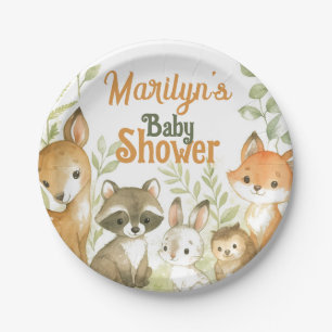 Baby Shower Cute Baby Animals Paper Plates