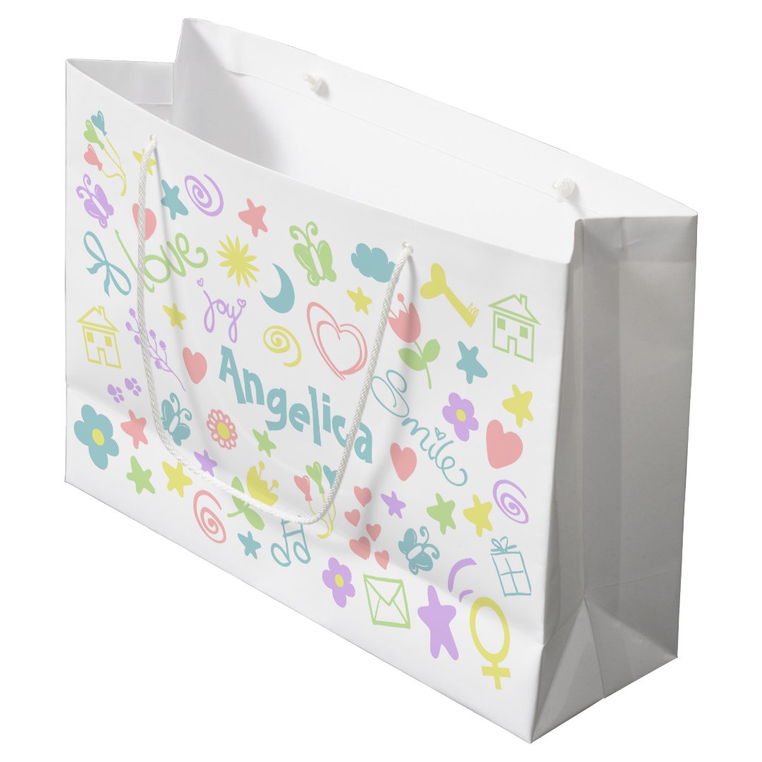 Baby Shower Cute Baby Girl Gift Bag Zazzle