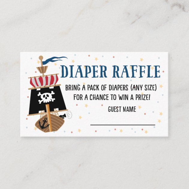 Pirate Ship Nautical Whale Printable Baby Shower "Guess How Many?" Game Cards 