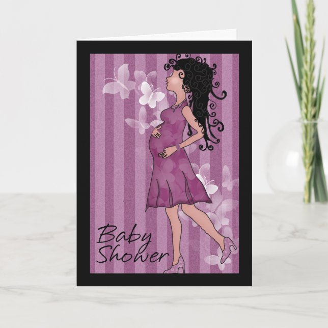 Baby shower cute pregnant Mom Invitation (Front)